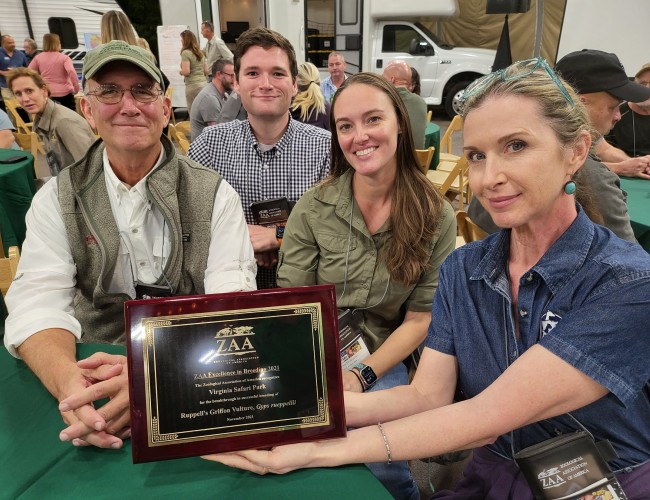 Virginia Safari Park Recognized for Excellence in Breeding